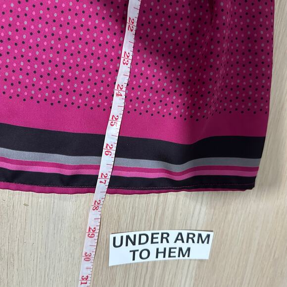 Y2K Old Navy Halter Babydoll Satin Slip Dress Open Back Pink Polka Dot Small - Picture 12 of 12